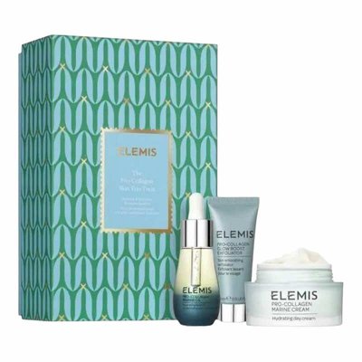 Elemis Kit: The Pro-Collagen Skin Trio Treat Hydrate & Exfoliate Skincare RoutineТріо Про-Колаген для ексфоліації, зволоження та сяяння шкіри 80201 фото