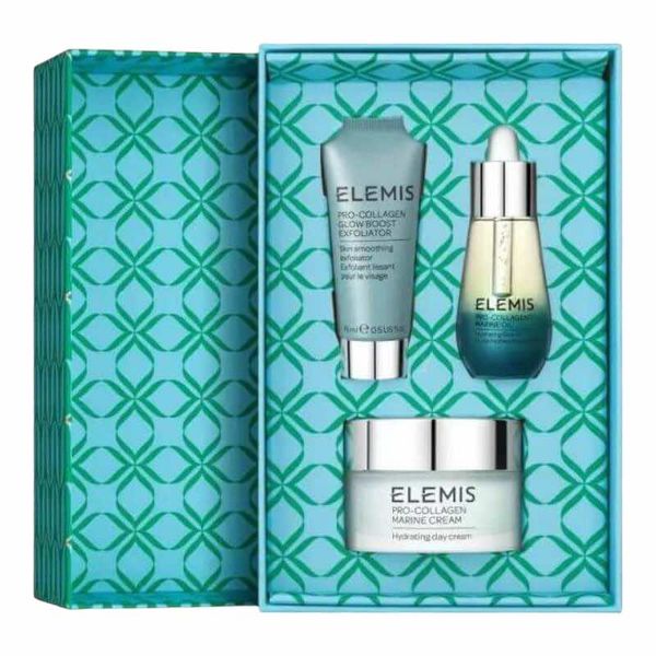 Elemis Kit: The Pro-Collagen Skin Trio Treat Hydrate & Exfoliate Skincare RoutineТріо Про-Колаген для ексфоліації, зволоження та сяяння шкіри 80201 фото