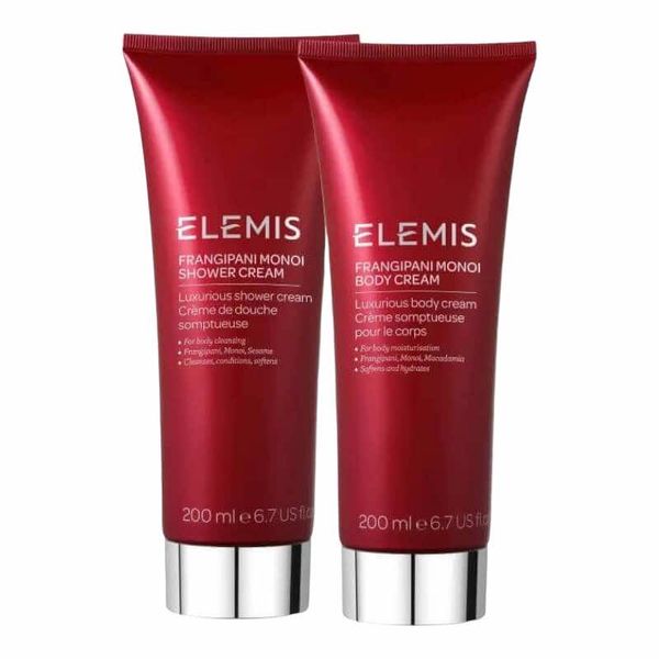 Elemis The Story of Frangipani Monoi Gift SetИзысканный тропический дуэт для душа и тела Франжипани Моной 89011 фото