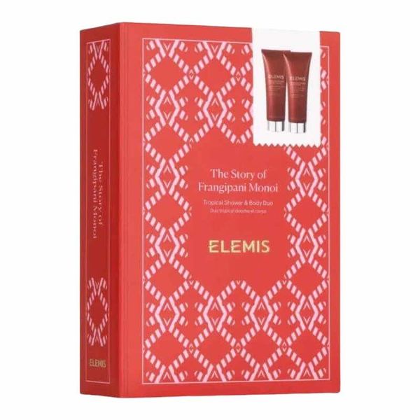 Elemis The Story of Frangipani Monoi Gift SetВишуканий тропічний дует для душу та тіла Франжипані Моної 89011 фото